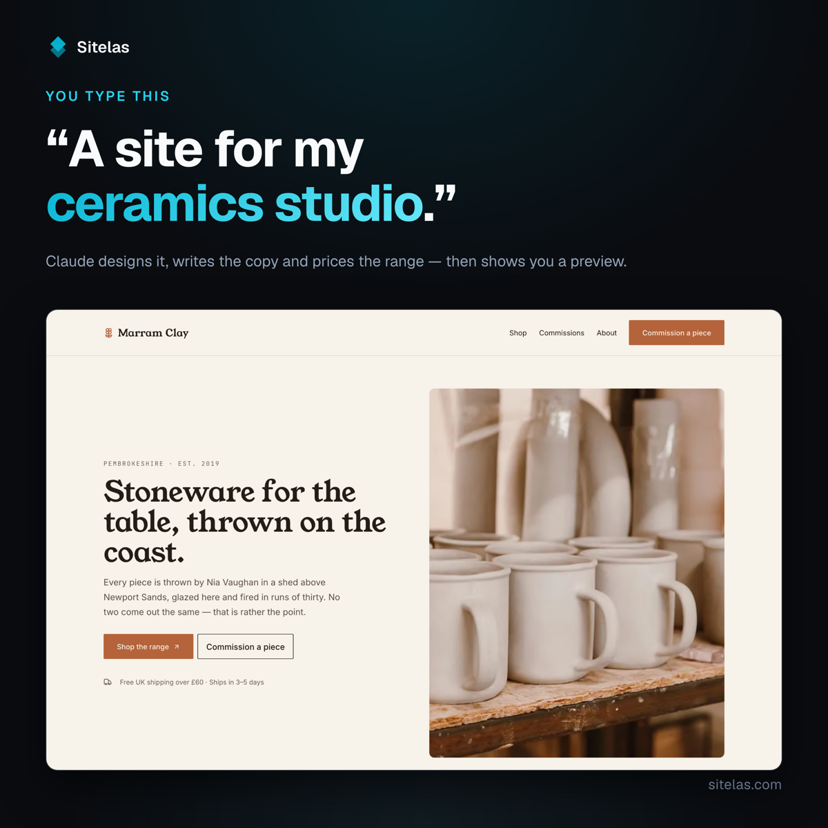 Sitelas screenshot