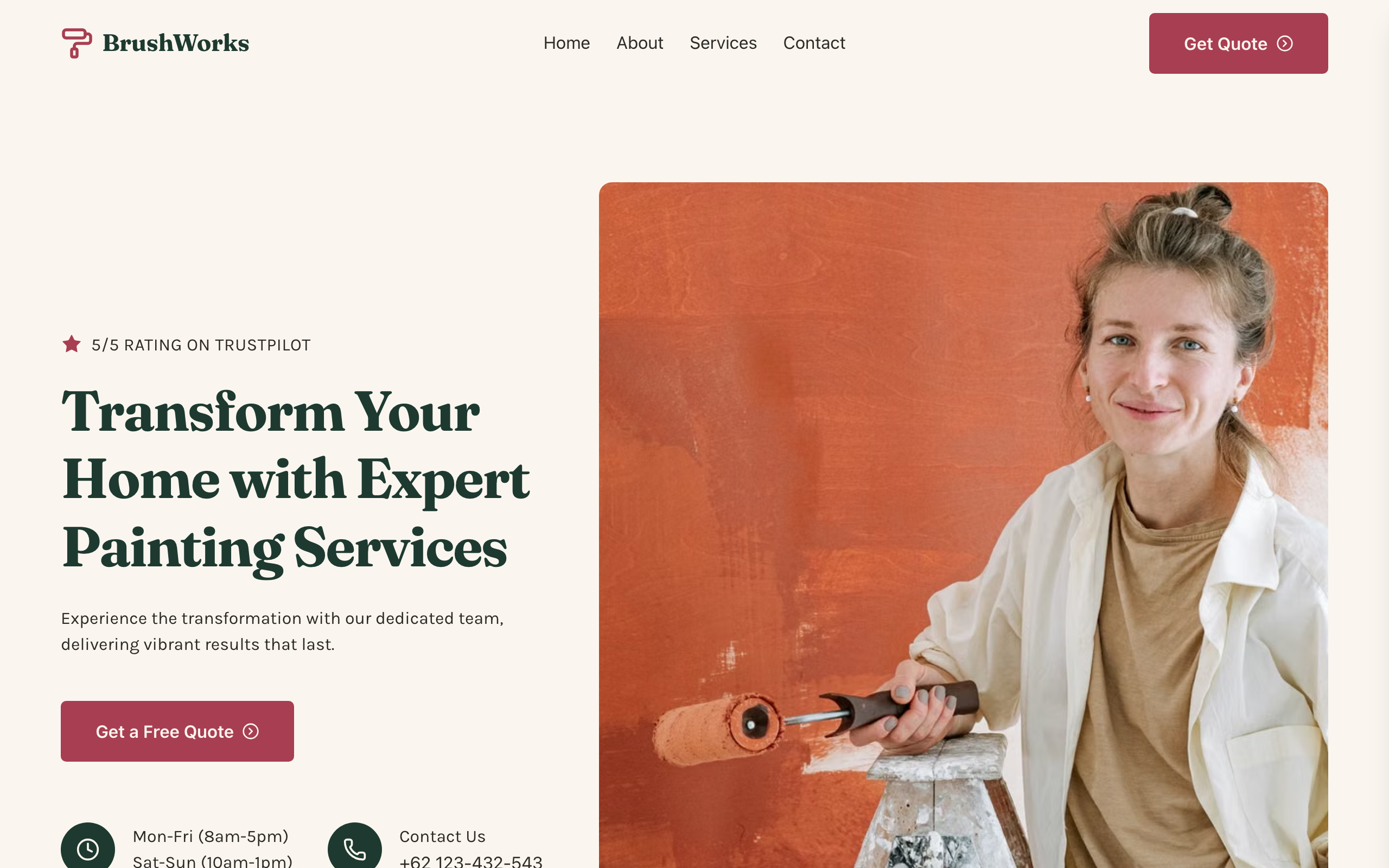 Brushline template