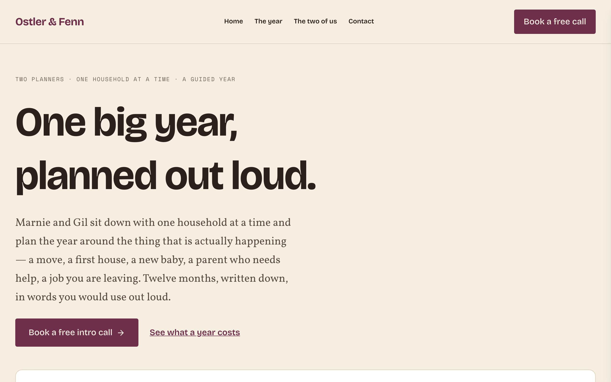Throughline template